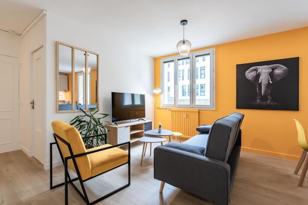 Appartement Renove Pour 6 Avec Parking Villeurbanne Dış mekan fotoğraf